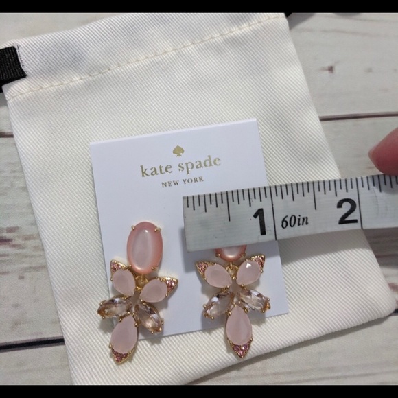 Kate Spade Blushing Blooms Drop Statement Earrings - Picture 3 of 3